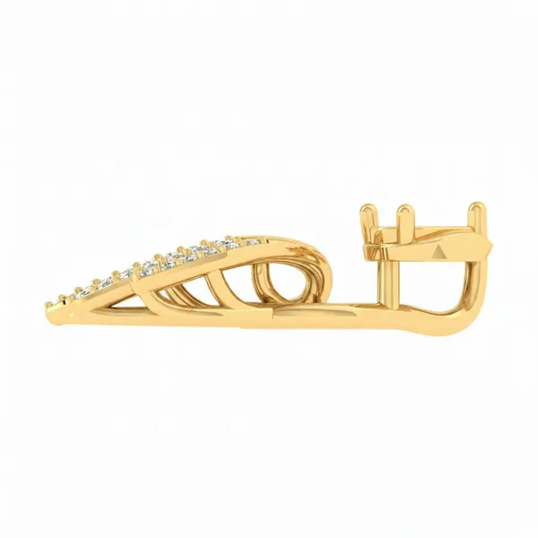 Shimmering Infinity Diamond Pendant - View 3