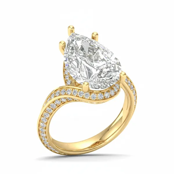 Classic Modern Diamond Ring - Laboratory-Grown Diamond Ladies Ring