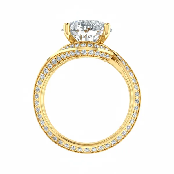 Classic Modern Diamond Ring - View 3