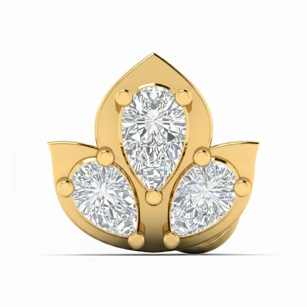 Classic Halo Diamond Nosepin - Laboratory-Grown Diamond Nose Pin