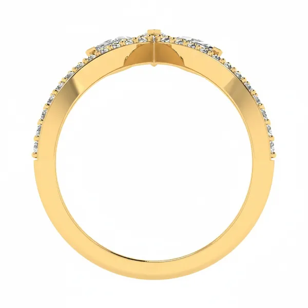 Timeless Twist Diamond Ring - View 3