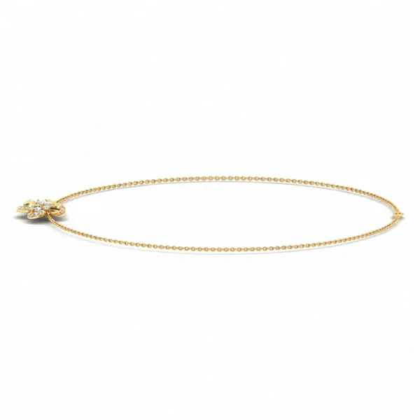 Shimmering Cluster Diamond Necklace - View 2