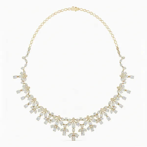 Divine Golden Hour Diamond Necklace - Laboratory-Grown Diamond Necklace