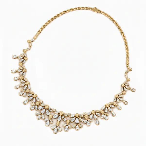 Divine Golden Hour Diamond Necklace - View 3