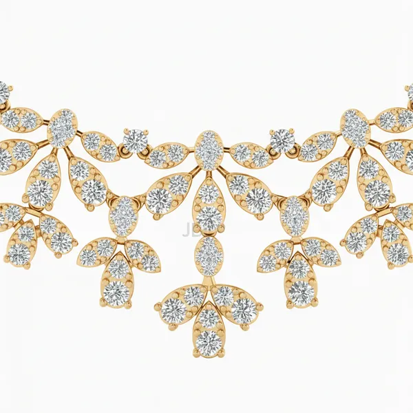 Divine Golden Hour Diamond Necklace - View 4