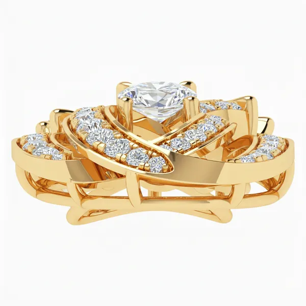 Shimmering Princess Diamond Pendant - View 4