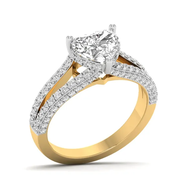 Resplendent Three-Stone Diamond Ring - Laboratory-Grown Diamond Ladies Ring