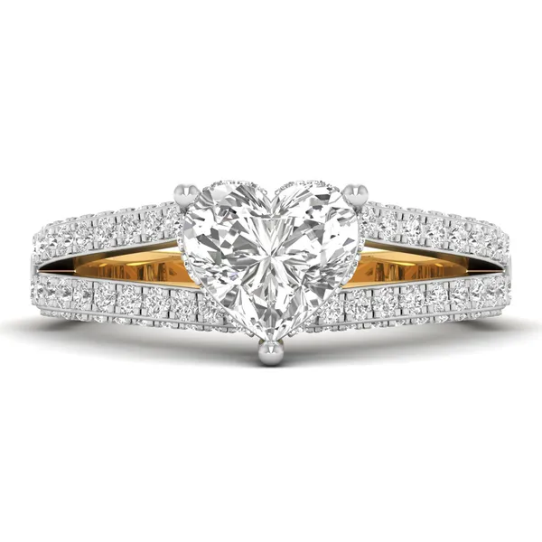 Resplendent Three-Stone Diamond Ring - View 2