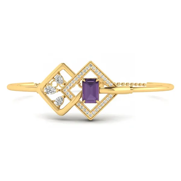 Delicate Woven Diamond Bracelet - Laboratory-Grown Diamond Ladies Bracelet
