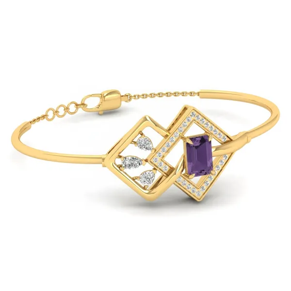 Delicate Woven Diamond Bracelet - View 4