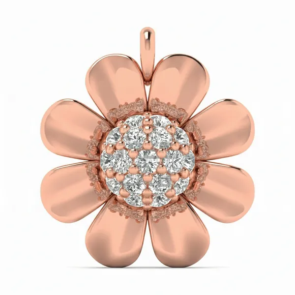 Celestial Filigree Diamond Pendant - Laboratory-Grown Diamond Pendant