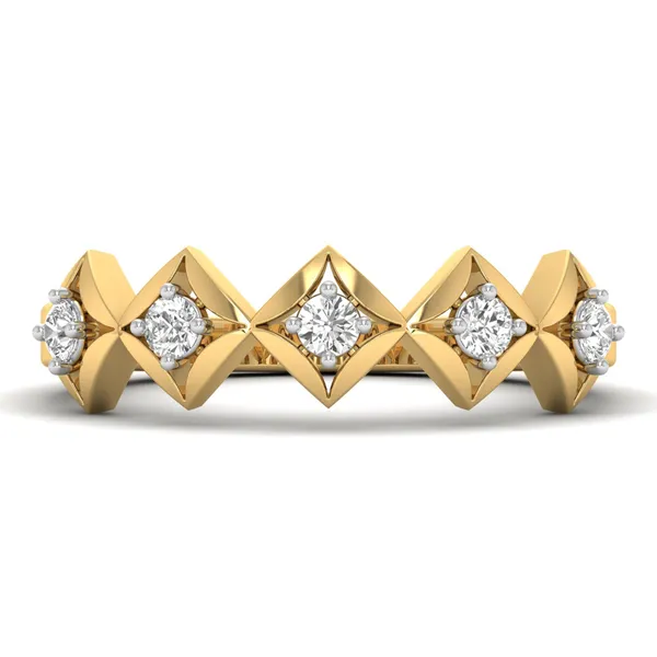 Majestic Signet Diamond Ring - View 2