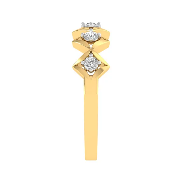 Majestic Signet Diamond Ring - View 4