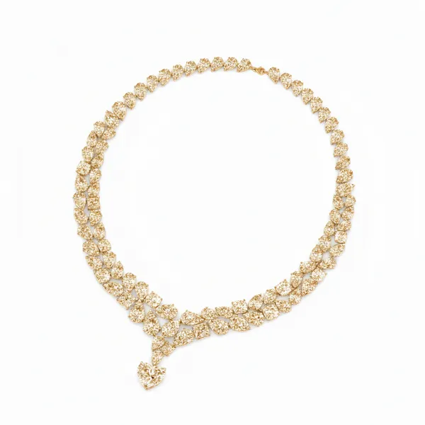 Opulent Celestial Diamond Necklace - View 3