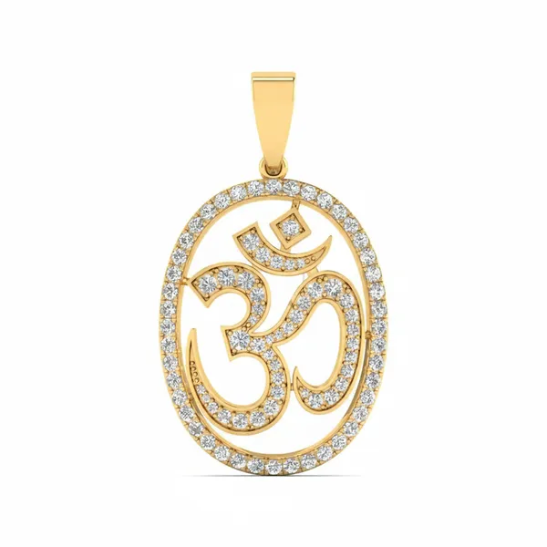 Sculptural Vintage Diamond Pendant - Laboratory-Grown Diamond Pendant