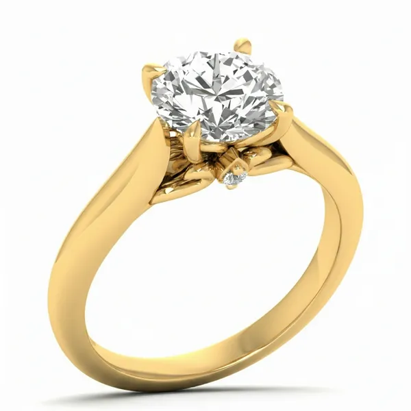Dreamy Bezel Diamond Ring - Laboratory-Grown Diamond Ladies Ring