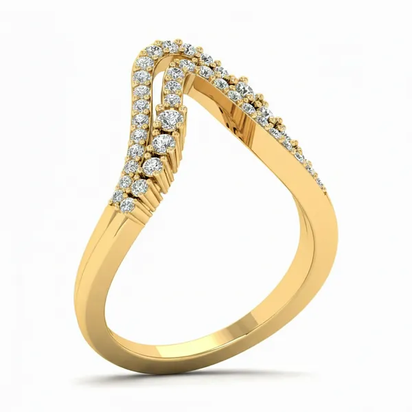 Glamorous Celtic Diamond Ring - Laboratory-Grown Diamond Ladies Ring