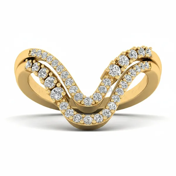 Glamorous Celtic Diamond Ring - View 2