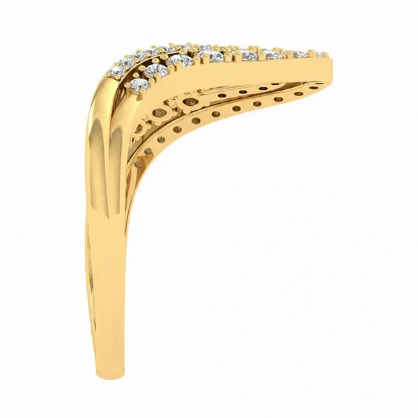 Glamorous Celtic Diamond Ring - View 4