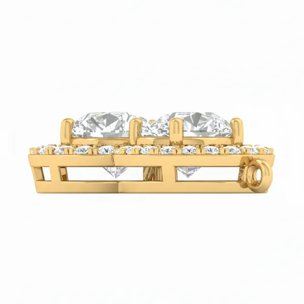 Precious Teardrop Diamond Mangalsutra - View 3