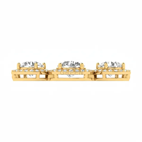 Precious Teardrop Diamond Mangalsutra - View 4