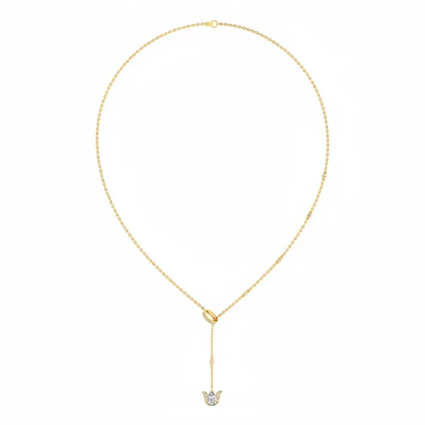 Shimmering Sunrise Diamond Necklace - Laboratory-Grown Diamond Necklace