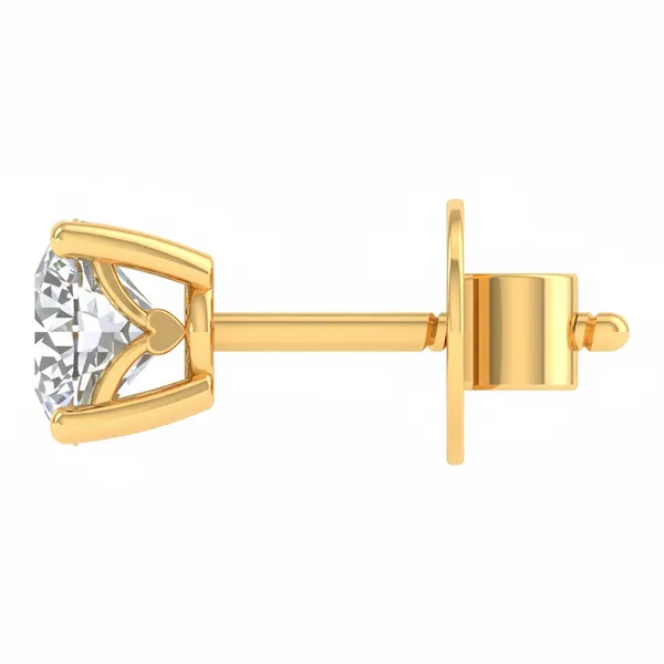 The Briolette Crest Solitaire Studs - View 3