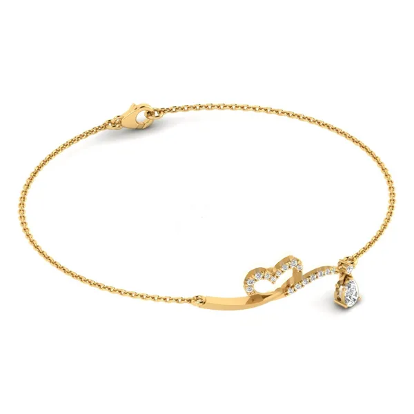 Mesmerizing Filigree Diamond Bracelet - View 4