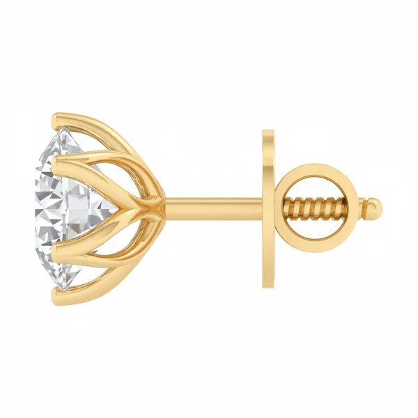 Athena Solitaire Studs - View 3