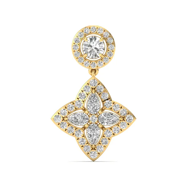 Timeless Leaf Diamond Pendant - Laboratory-Grown Diamond Pendant