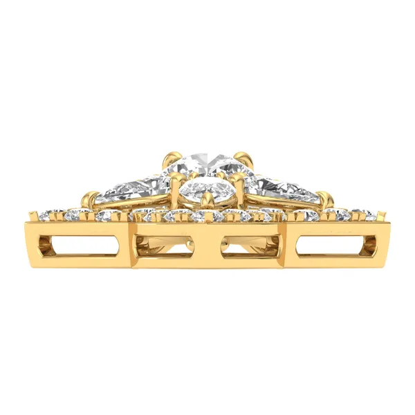 Timeless Leaf Diamond Pendant - View 4