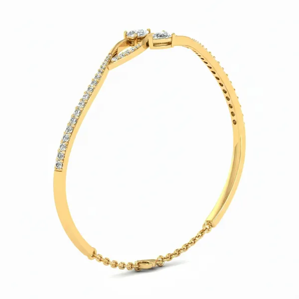 Opulent Stackable Diamond Bangle - View 2