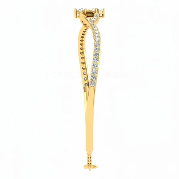 Opulent Stackable Diamond Bangle - View 4