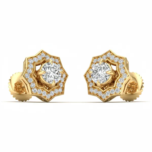 Gardenia Swan Drop Earrings - View 2