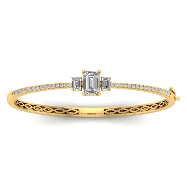 Divine Sparkle Diamond Bangle - Laboratory-Grown Diamond Bangle