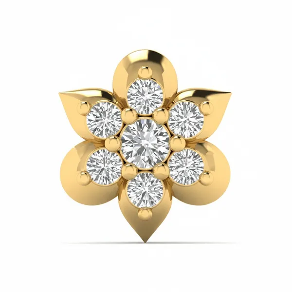 Ravishing Modern Diamond Nosepin - Laboratory-Grown Diamond Nose Pin