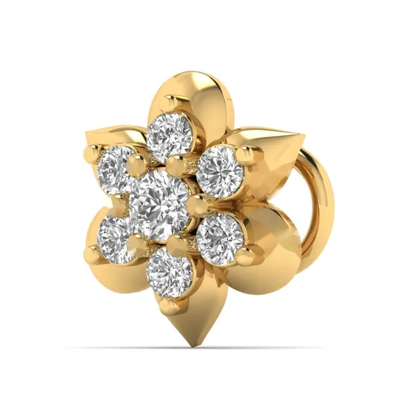 Ravishing Modern Diamond Nosepin - View 2