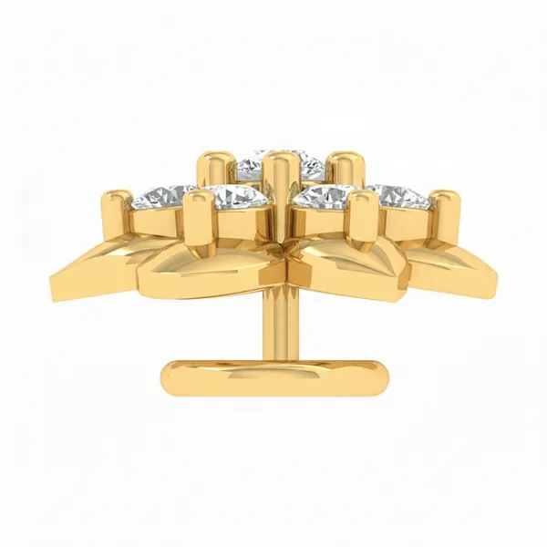 Ravishing Modern Diamond Nosepin - View 3