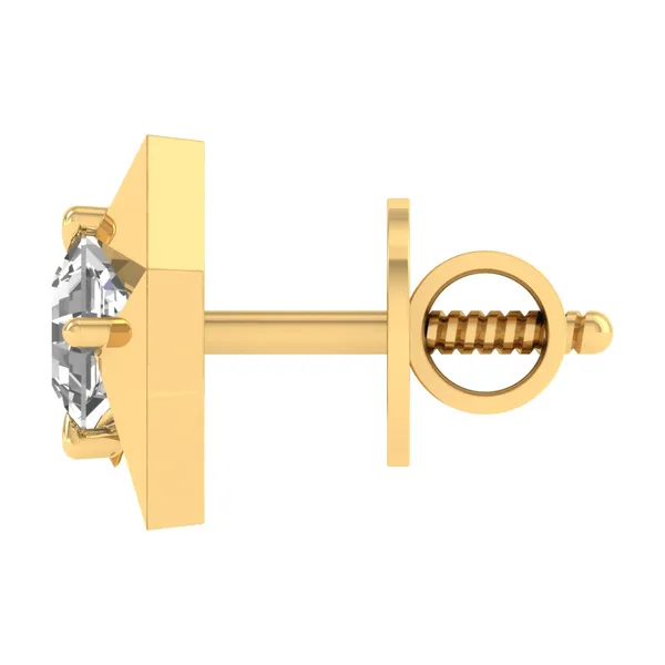 Luccicante Twist Single Diamond Studs - View 3