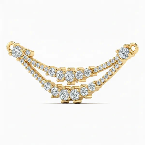 Radiant Heart Diamond Mangalsutra - View 2