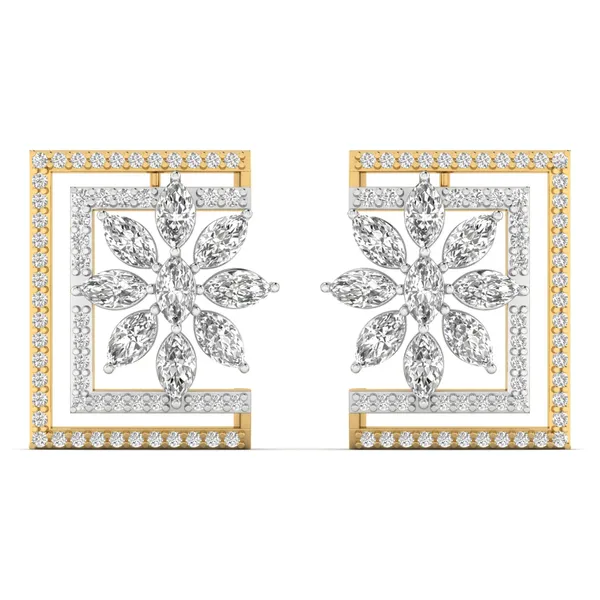 Silvana Spiral Tiered Earrings - Laboratory-Grown Diamond Earrings
