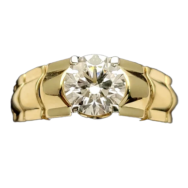 Delicate Harmony Diamond Gents Ring - Laboratory-Grown Diamond Gents Ring