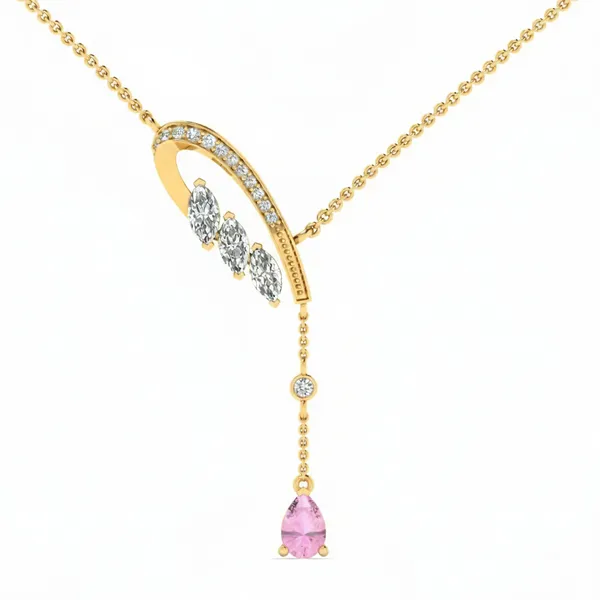 Sparkling Riviera Diamond Necklace - View 4