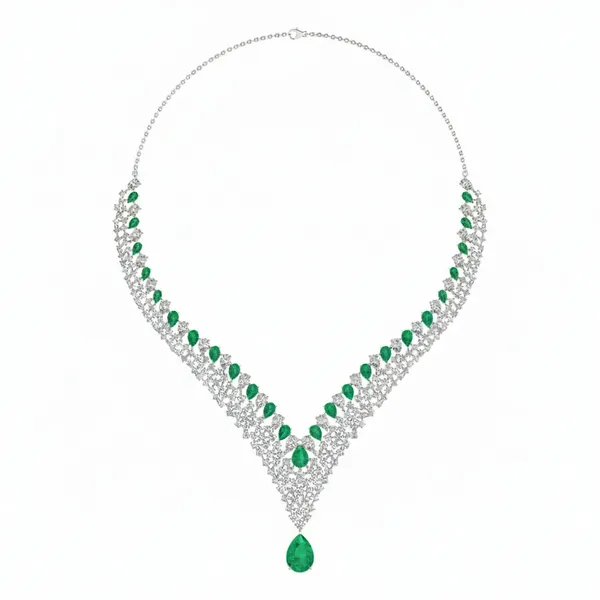 Glamorous Princess Diamond Necklace - Laboratory-Grown Diamond Necklace