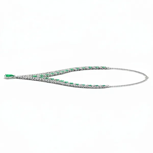 Glamorous Princess Diamond Necklace - View 2