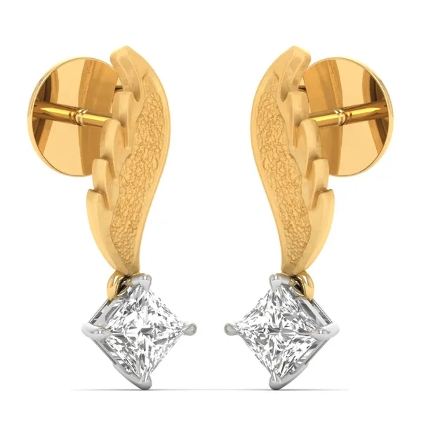 The Clarion Galaxy Solitaire Earrings - View 2