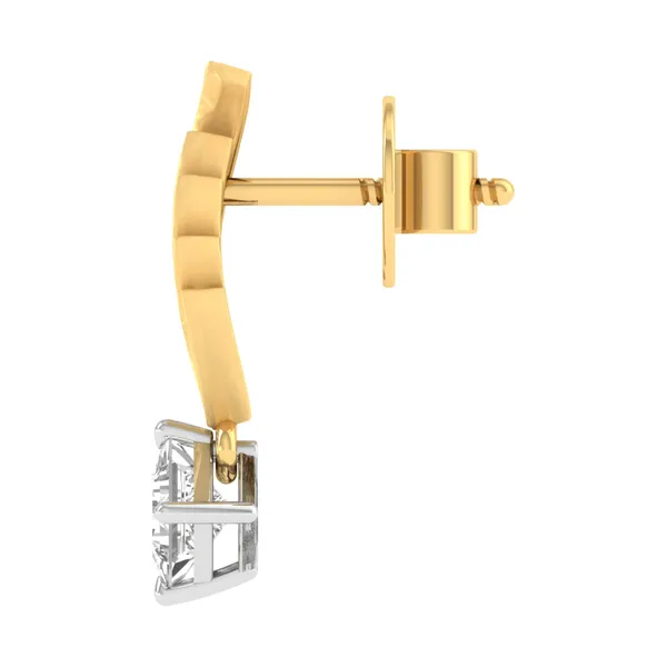 The Clarion Galaxy Solitaire Earrings - View 3