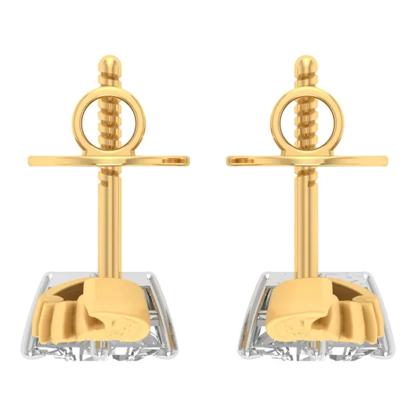 The Clarion Galaxy Solitaire Earrings - View 4
