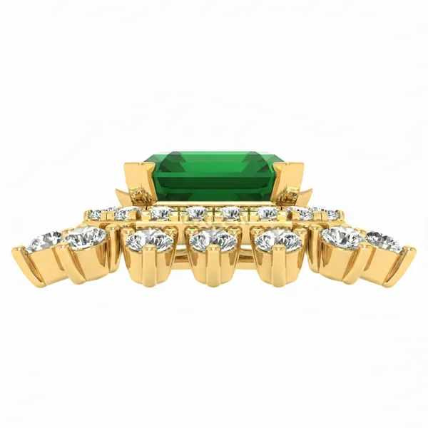 Glamorous Art Deco Diamond Pendant - View 4