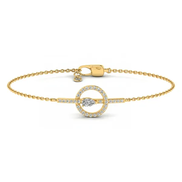 Celestial Art Deco Diamond Bracelet - Laboratory-Grown Diamond Ladies Bracelet
